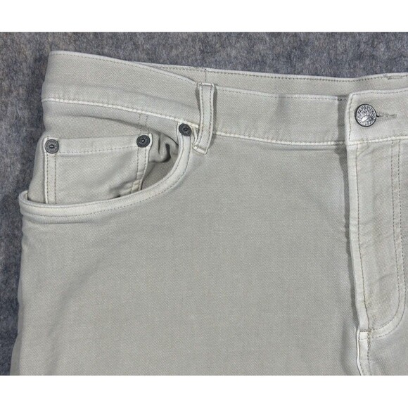 Faherty Stretch Terry 5 Pocket Pants Men’s 38x32 Stone Mid Rise Slim Classic - Picture 3 of 8